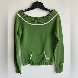 Y2K Energie Green Sweater